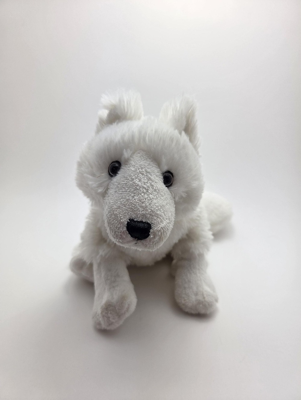 Adorable Vintage Webkinz White Arctic Fox Plush with No Tag, Ganz Plush (8 inch)